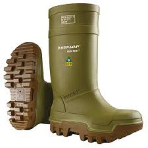 Dunlop Purofort Thermo+ full safety Green/Brown Shoes E662843 Size - 11/12