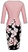 Sunblume Womens Elegant Chic Bodycon Formal Sheath Pencil Dress