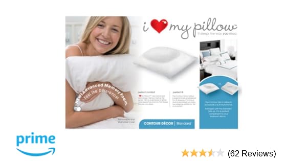Amazon Com Lmp Worldwide I Love My Pillow Contour Latex Foam