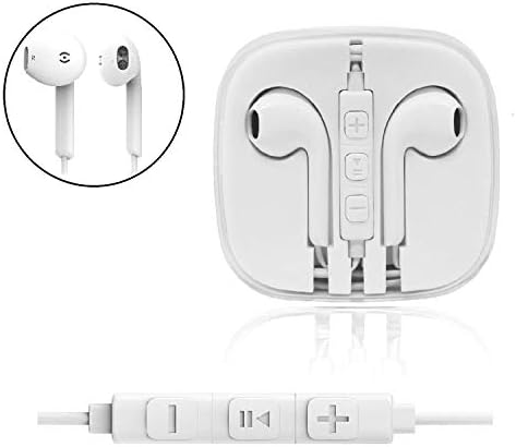 Kingchuan In-Ear Earphones Wired Headphones 3.5mm Earbuds With Pure Sound and Powerful Bass for Samsung Huawei Nokia, HTC, Nexus Smartphones and Tablets