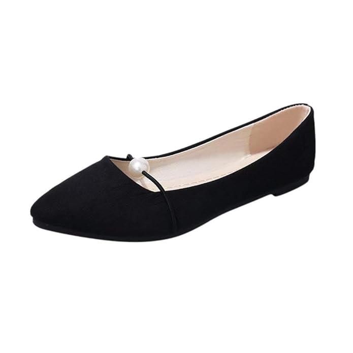 Fannyfuny Damen Pointed Toe Sandalen Low-Top Schuhe Casual Elegant Wohnungen Schuhe Frauen Pumps Vorne Geschlossene Sandalen 