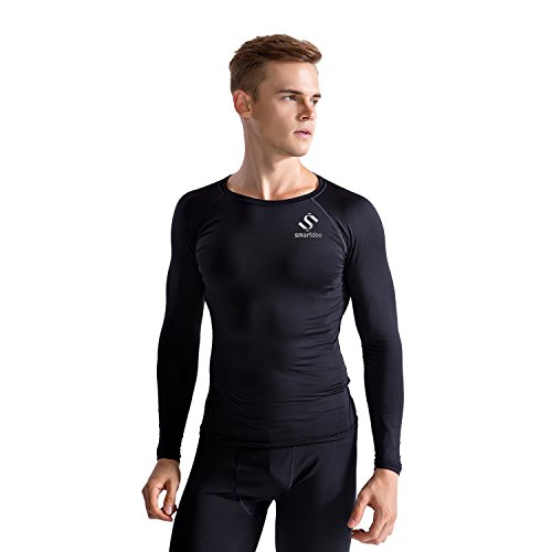 Compression Baselayer Long Sleeve(Shirt Black, XL)