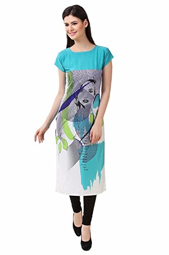 new ethnic 4 you women's crepe straight cut kurti (ngg004)
