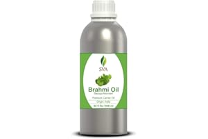 SVA ORGANICS Brahmi Oil 32 Oz Pure Natural Ayurvedic Oil for Skin, Hair Care, Hair Growth, Long & Strong Hair Oil Solution, Shampoo, Conditioner