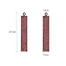 Pandahall 10pcs Red Copper Brass Blank Stamping Tag Pendants Metal Alphabet Letter Stamps Charms for Jewelry Necklace Makings 1.61x0.27 inch Rectangle