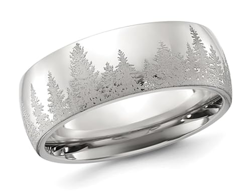 Gem And Harmony Mens Stainless Steel Polished