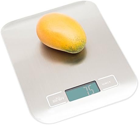 Food Weight Scale, Digital Kitchen Cooking Baking Scale, 11 lb 5 kg, Weigh Snacks, Liquids, Stainless Steel Kitchen scale, Best Gift for Diet, Weight Loss Programs