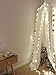 HEARTNICE Girls Bed Canopy Reading Nook Tent Dome Mosquito Net Hanging Decoration Indoor Game House for Baby Kids(White)