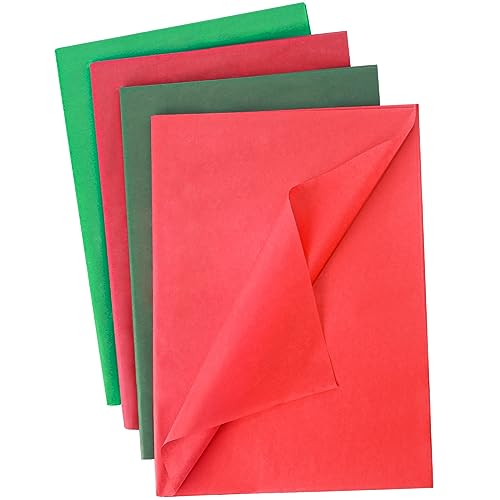 Shindel 180Sheets Tissue Paper for Gift Wrapping, 20x28 Inch Christmas Tissue Paper for Gift Bags Christmas Presents Holiday Crafts