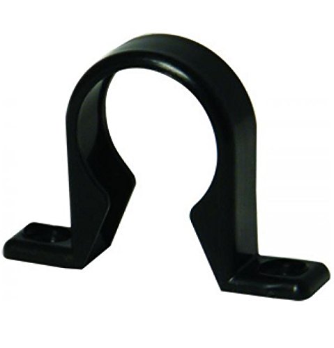 FLOPLAST 32mm Black Pushfit Waste Pipe Clip - Bag of 5