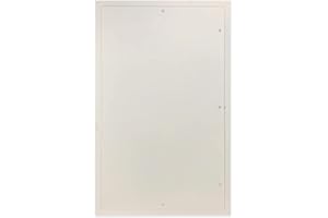 Acudor UF-5000 36 x 24 Inch Universal Flush Mount Access Panel Door Service Hatch with Stainless Steel Cam Latch & Continuous Concealed Hinge, White