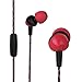OARIE Earphones, in-Ear Headphones Stereo Earbuds with Microphone for iPhone, iPod, iPad, Samsung (Red)