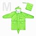 Rainbrace Kids Raincoat, Girls Boys Carton Waterproof Hood Rain Jacket Age 4-6