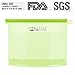 Reusable Silicone Food Preservation Bags, Food Savers, FDA & SGS Food Grade Silicone For Hot Cooking, Freezing, Snack Packing & Sous Vide Cooking. Airtight & Leak-Proof. 4 PCS, 4 Colors (Small Size)