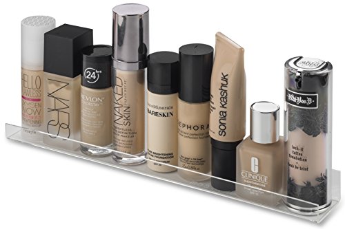 byAlegory Acrylic Wall Shelf Makeup Organizer 12 Inch Shelf | Mounting Hardware Included (5 Pack)