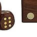 ShalinIndia Wooden Game Dice Box With Five Dice Gifts For Christmas
