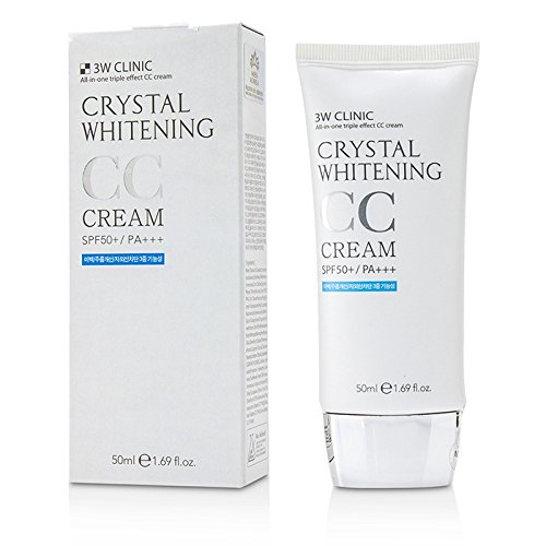 3W CLINIC Crystal Whitening CC Cream SPF 50 PA+++ No.1 Glitter Beige