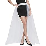 NREALY Skirt Womens Solid Mesh Tulle Skirt Princess
