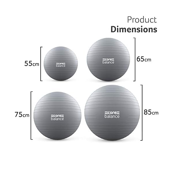 Core Balance Gym Ball Exercise Fitness Yoga Pregnancy Anti Burst 55cm 65cm 75cm 85cm Pump