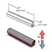 TAQTON Neodymium Cylinder Magnets, N52, ½ x 2½