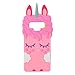 Joyleop Pink Unicorn Case for Samsung Galaxy Note 9,Cute 3D Cartoon Animal Cover,Fun Kids Girls Soft Silicone Rubber Kawaii Character Fashion Unique Shockproof Cases Protector Samsung Note9