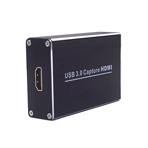 KEBIDU HDMI to USB3.0 Video Capture Full HD 1080P 60FPS HDMI Video Capture Card Box Standard for Windows/Linux/Mac HDMI Capture Dongle USB UVC and UAC