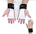 AEOLOS 3 Holes Leather Hand Grips and Gymnastics Grips,Wrist Wraps, Great for Gymnastics, Crossfit WODs, Pull Ups, Chin Ups, Kettlebell Training and Power Lifting|Free Carry Bag&Speed Rope(White, M)