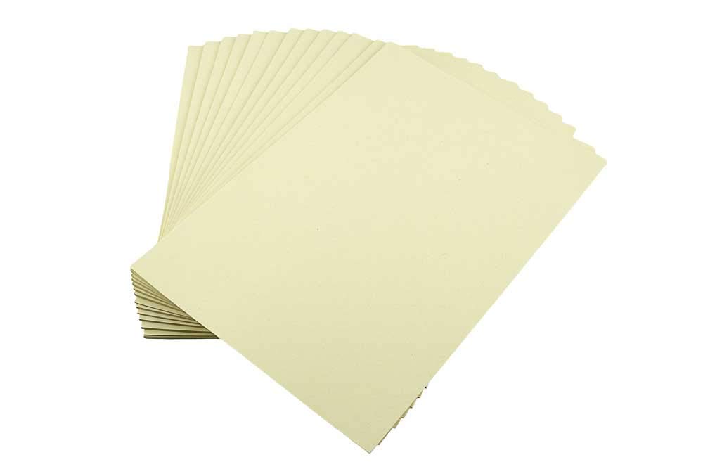 House of Card & Paper A4 220 GSM Coloured Card - Cream (Pack of 100 Sheets), HCP144