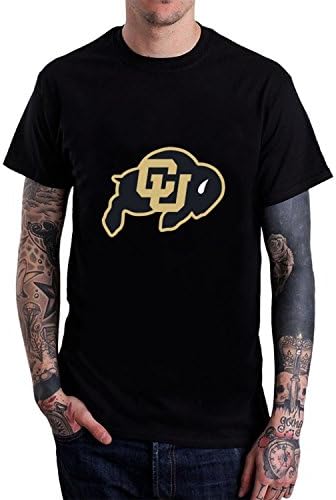 Men's CU Colorado buffaloes Football Team T-Shirt CustomTee Black