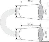 Euroshowers SuperLux WRAS Chrome Stainless Steel Shower Hose 75cm view 2