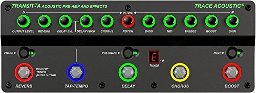 Trace Elliot 03616150 Transit A Acoustic Guitar Preamp Pedal w/ Bag, Cloth, and 2 Cables