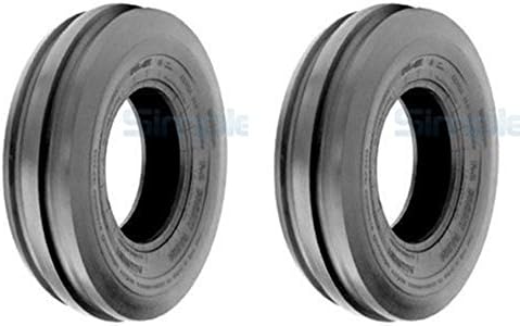 LOT OF TWO (2) 5.50-16 5.50X16 550-16 Tri Rib (3 Rib) F-2 Tubeless Tires 6 PLY RATED