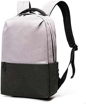 Unisex Travel Rucksack Business Laptop Backpack With USB Charging Port Lightweight Canvas School Bags Casual Daypack College Bag ( Color : Dark green )