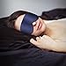 Plemo Upgraded Sleep Mask, 100% Pure Silk Eye Cover with Reusable Ice Pack for Hot & Cold Therapy, Comfortable & Super Soft Eye Mask with Adjustable Strap