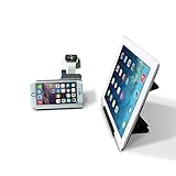 Apple Watch Stand New Edition Charge Dock Holder Organizer By Tophot for Iwatch Both 38mm and 42mm & Iphone Other Phones Tablets 3 in 1 (black)