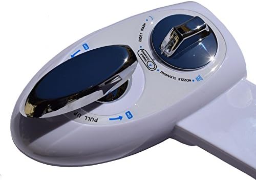 PYXXIS Deluxe Bidet - Eco-Friendly Washlet - Self Cleaning - His and Hers Independently Adjustable Operated Spray Nozzles - Superior Fresh Water Non-Electric Mechanical Bidet Toilet Attachment - Bidé
