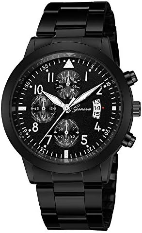 Womens Watches On Sale, VANSOON Luxury Quartz Sport Military Stainless Steel Dial Leather Band Wrist Watch Teen Girls Dress Simple Bracelet Watches Gift Clearance