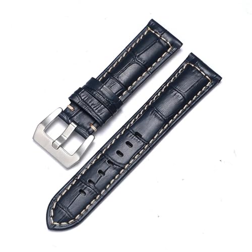 KDEGK Genuine Leather Watch Band for Panerai Cowhide Crazy Horse Strap Men Bracelet Smooth Watchband 20mm 22mm 24mm 26mm
