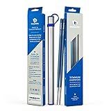 Chopsticks, 1 Pair of Titanium Chopsticks Ultra Lightweight Professional (Ti), Super Strong Healthy and Eco-Friendly 1 Pair of Chopstick Comes with Free Aluminium Case (Blue)