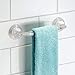 iDesign Plastic Power Lock Suction Towel Bar, Holder for Bathroom, Kitchen, Laundry Room, Mudroom