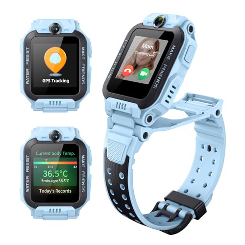 imoo Watch Phone, 4G Kids Smartwatch Phone with HD video calling,Smart Watch for Kids with GPS real-time positioning and IPX8 Water Resistance (Z7, Light Blue)