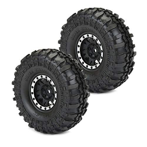 Pro-line Racing Interco Swamper XL 1.9 G8 Mounted Impulse Wheels, Black/Silver, F/R (2)