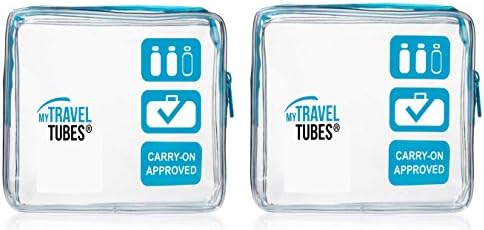 TSA Approved 3-1-1 Airline Carry On Clear Travel Toiletry Bag | Quart Sized