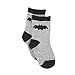 Batman Boys 6 pack Crew Socks (3T/4T, Black/Yellow)