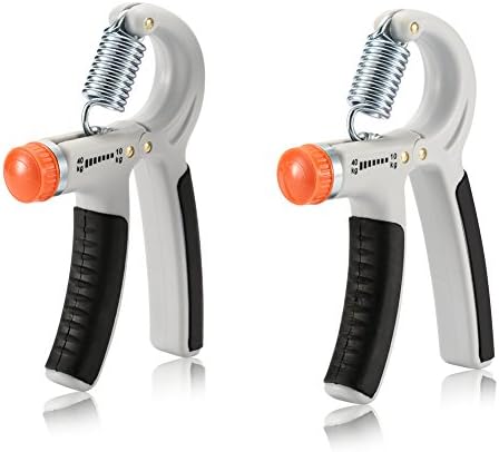 2 Pack YoYaFe Hand Grip Strengthener Adjustable Strength Trainer Adjustable Resistance 22-88 Lbs Best Hand Exerciser Non-slip Gripper for Athletes Pianists Kids
