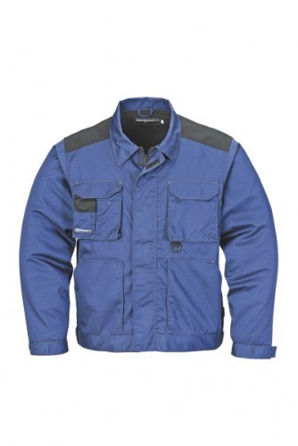 Terratrend Job 3662-54-7210 Size 54 "Basic" Men's Jacket - Royal Blue/Black