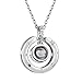 Bowisheet Birthday Gifts for Mom I Love You Necklace 100 Languages Love Memory Necklace for Women Mother's Day Gifts