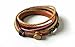 COOLLA Adjustable Leather Bracelet Buckle Bracelet Made of Hemp Ropes Brown Leather Cuff Bracelet SL2326