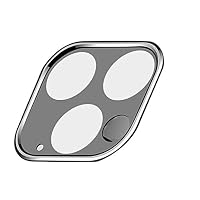 Hli-SHJHsmu 3D Full Lens Cover Titanium Alloy Foil Metal Tempered Glass Screen Rear Camera Lens Protector for iPhone 11 6.1