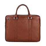VICUNA POLO Briefcases For Men Laptop Handbag Messenger Bag Mens Business Bag(brown)